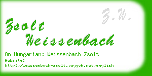 zsolt weissenbach business card